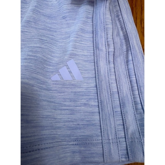 New Adidas Girls Melange Bike Shorts Tone Melange Purple AH10315 XS 6 NWT $25 - Picture 8 of 8